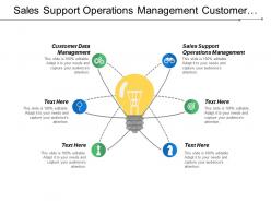 Sales support operations management customer data management