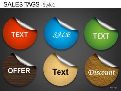 Sales tags style 1 powerpoint presentation slides db