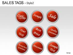 Sales tags style 2 powerpoint presentation slides