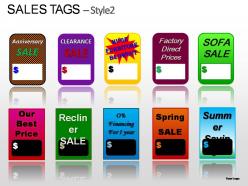 Sales tags style 2 powerpoint presentation slides