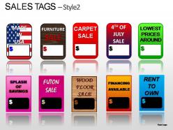 Sales tags style 2 powerpoint presentation slides