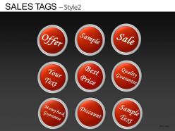 Sales tags style 2 powerpoint presentation slides db