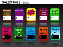 Sales tags style 2 powerpoint presentation slides db