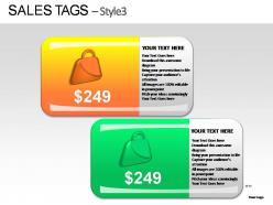 Sales tags style 3 powerpoint presentation slides