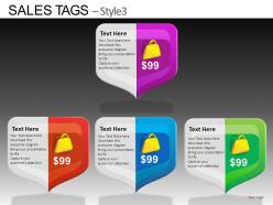 Sales tags style 3 powerpoint presentation slides db