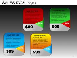 Sales tags style 3 powerpoint presentation slides db