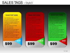 Sales tags style 3 powerpoint presentation slides db