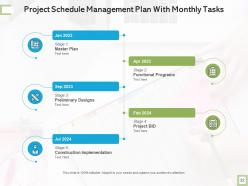 Schedule management plan situation analysis revenue generation performance goals