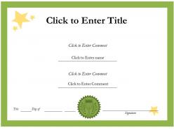 School success diploma certificate template of completion completion powerpoint for kids