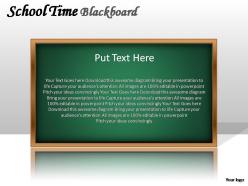 School time blackboard powerpoint presentation slides