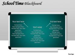 School time blackboard powerpoint presentation slides