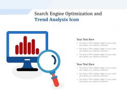 Search engine optimization and trend analysis icon