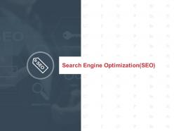 Search engine optimization seo management ppt powerpoint presentation icon