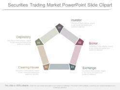 Securities trading market powerpoint slide clipart