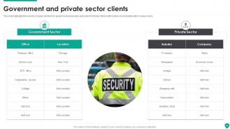 Security Guard Service Company Profile Powerpoint Presentation Slides