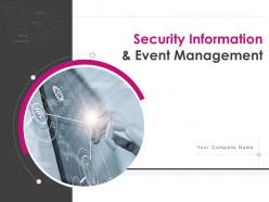 Security information and event management powerpoint presentation slides