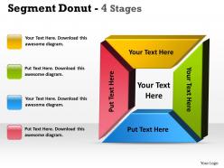 18277903 style division donut 4 piece powerpoint template diagram graphic slide