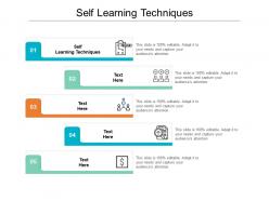 Self learning techniques ppt powerpoint presentation model example introduction cpb