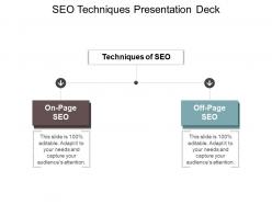 Seo techniques presentation deck