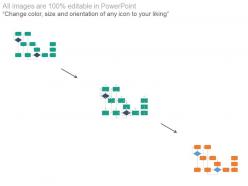 Sequential flow chart for business operation flat powerpoint design