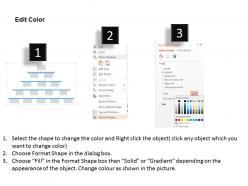 Sequential flow for data and process flat powerpoint design