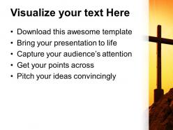 Sermon ideas powerpoint templates yellow cross symbol process ppt