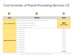 Service Proposal Template For Payroll Processing Powerpoint Presentation Slides