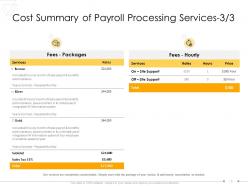 Service Proposal Template For Payroll Processing Powerpoint Presentation Slides