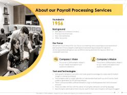 Service Proposal Template For Payroll Processing Powerpoint Presentation Slides