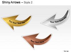 Shiny arrows style 2 powerpoint presentation slides