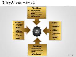 Shiny arrows style 2 powerpoint presentation slides