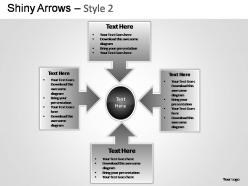 Shiny arrows style 2 powerpoint presentation slides