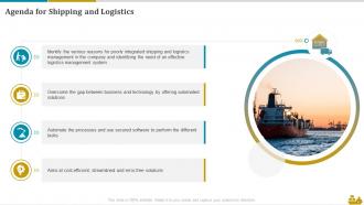 Shipping And Logistics Powerpoint Presentation Slides