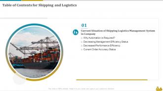 Shipping And Logistics Powerpoint Presentation Slides