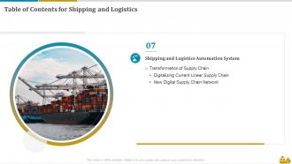 Shipping And Logistics Powerpoint Presentation Slides