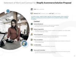 Shopify Ecommerce Solutions Proposal Powerpoint Presentation Slides 