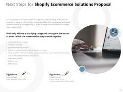 Shopify Ecommerce Solutions Proposal Powerpoint Presentation Slides 