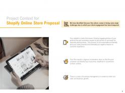 Shopify Online Store Proposal Powerpoint Presentation Slides