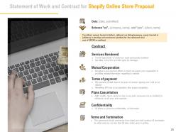 Shopify Online Store Proposal Powerpoint Presentation Slides