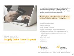 Shopify Online Store Proposal Powerpoint Presentation Slides