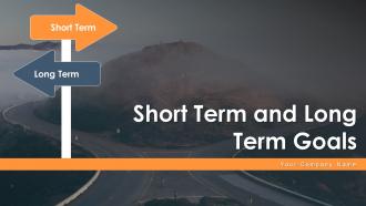 Short Term And Long Term Goals Powerpoint Ppt Template Bundles