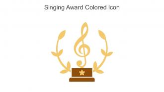 Singing Award Colored Icon In Powerpoint Pptx Png And Editable Eps Format