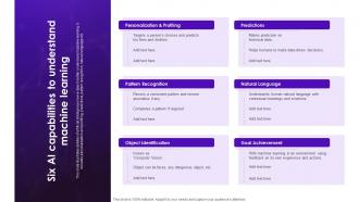 Six AI Capabilities To Understand Machine Learning