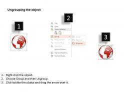 Six glossy globes world map diagram ppt presentation slides