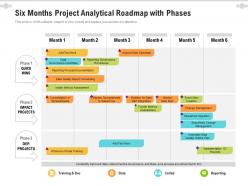 Six months project analytical roadmap with phases