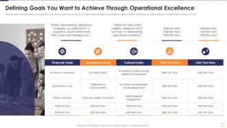 Six Sigma Continues Operational Improvement Playbook Powerpoint Presentation Slides