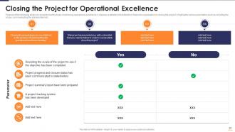 Six Sigma Continues Operational Improvement Playbook Powerpoint Presentation Slides