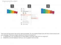 Six staged tags for problem solving flat powerpoint design