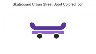 Skateboard Urban Street Sport Colored Icon In Powerpoint Pptx Png And Editable Eps Format