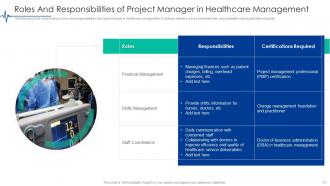 Project Management In Healthcare Powerpoint Ppt Template Bundles